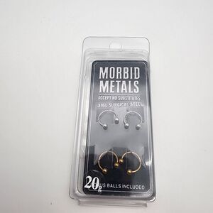 NWT Morbid Metals 20g Surgical Steel 4 Pack